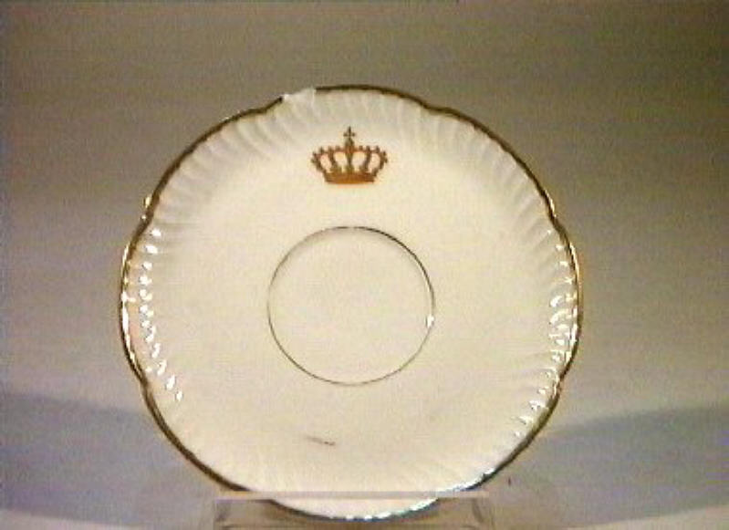 corona Savoia (piattino) - manifattura Richard-Ginori (sec. XIX)