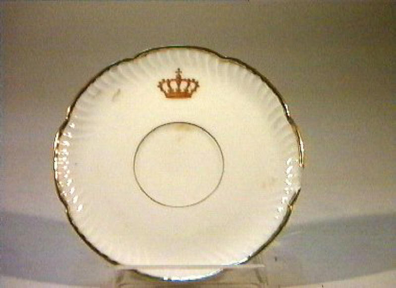 corona Savoia (piattino) - manifattura Richard-Ginori (sec. XIX)