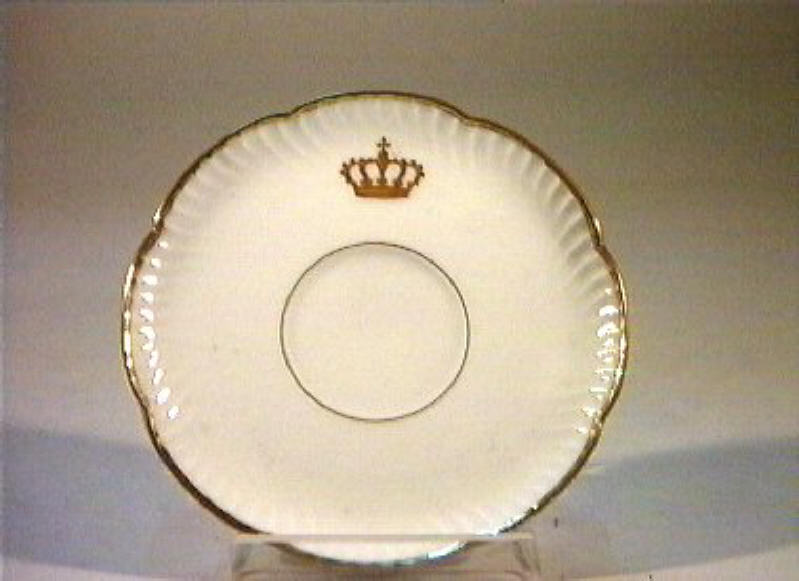 corona Savoia (piattino) - manifattura Richard-Ginori (sec. XIX)