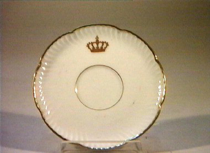 corona Savoia (piattino) - manifattura Richard-Ginori (sec. XIX)