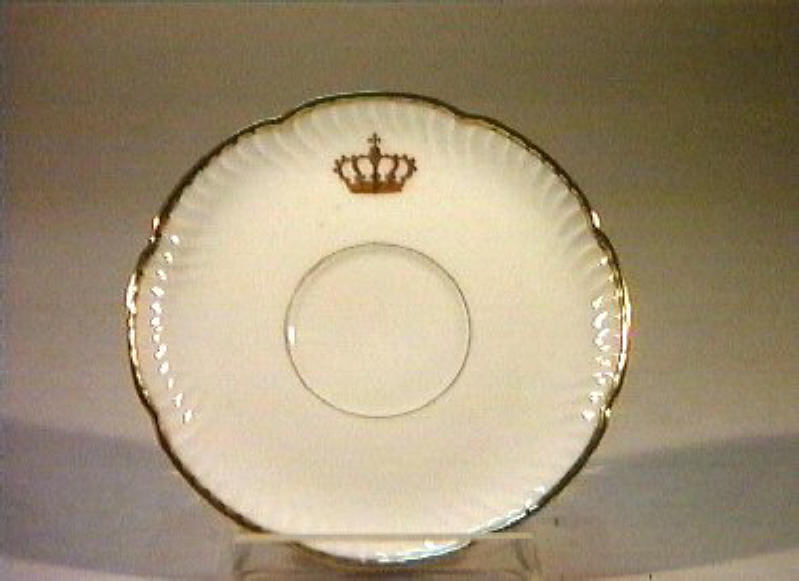 corona Savoia (piattino) - manifattura Richard-Ginori (sec. XIX)