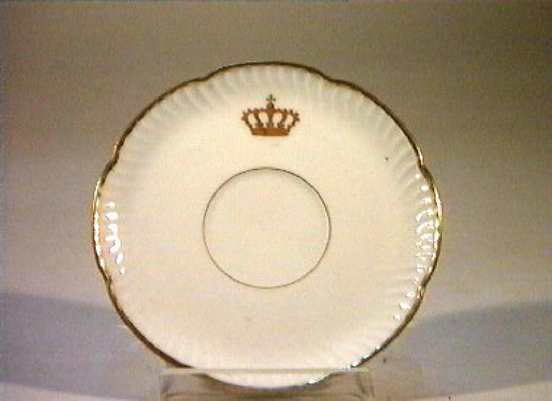 corona Savoia (piattino) - manifattura Richard-Ginori (sec. XIX)