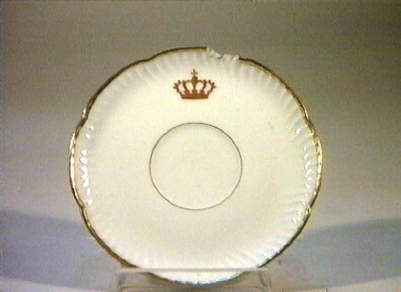 corona Savoia (piattino) - manifattura Richard-Ginori (sec. XIX)