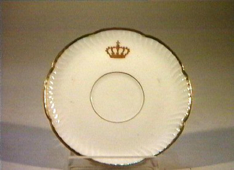 corona Savoia (piattino) - manifattura Richard-Ginori (sec. XIX)