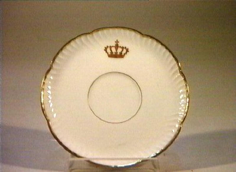 corona Savoia (piattino) - manifattura Richard-Ginori (sec. XIX)