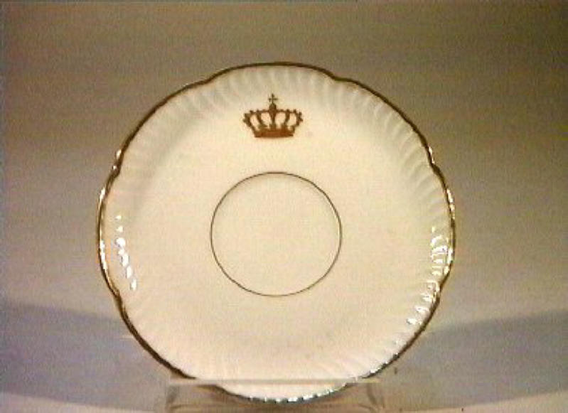 corona Savoia (piattino) - manifattura Richard-Ginori (sec. XIX)