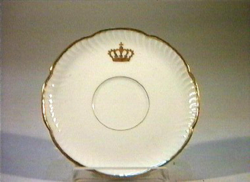 corona Savoia (piattino) - manifattura Richard-Ginori (sec. XIX)