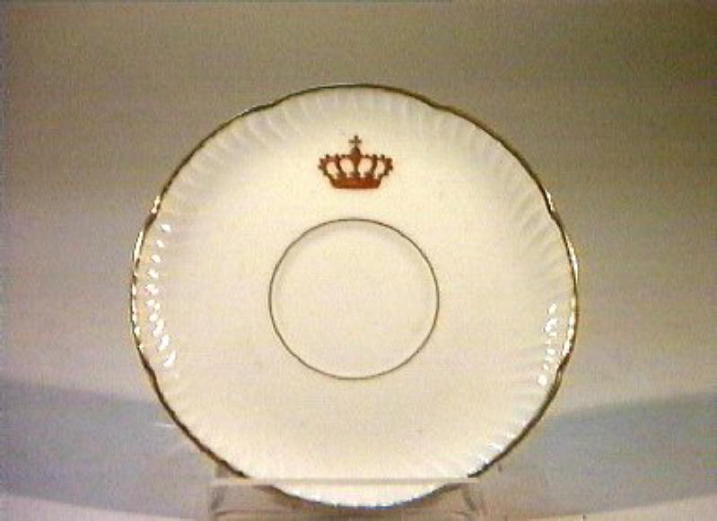 corona Savoia (piattino) - manifattura Richard-Ginori (sec. XIX)