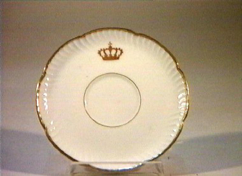 corona Savoia (piattino) - manifattura Richard-Ginori (sec. XIX)