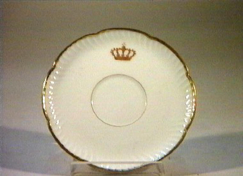 corona Savoia (piattino) - manifattura Richard-Ginori (sec. XIX)