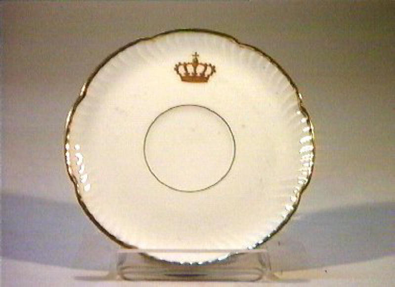 corona Savoia (piattino) - manifattura Richard-Ginori (sec. XIX)
