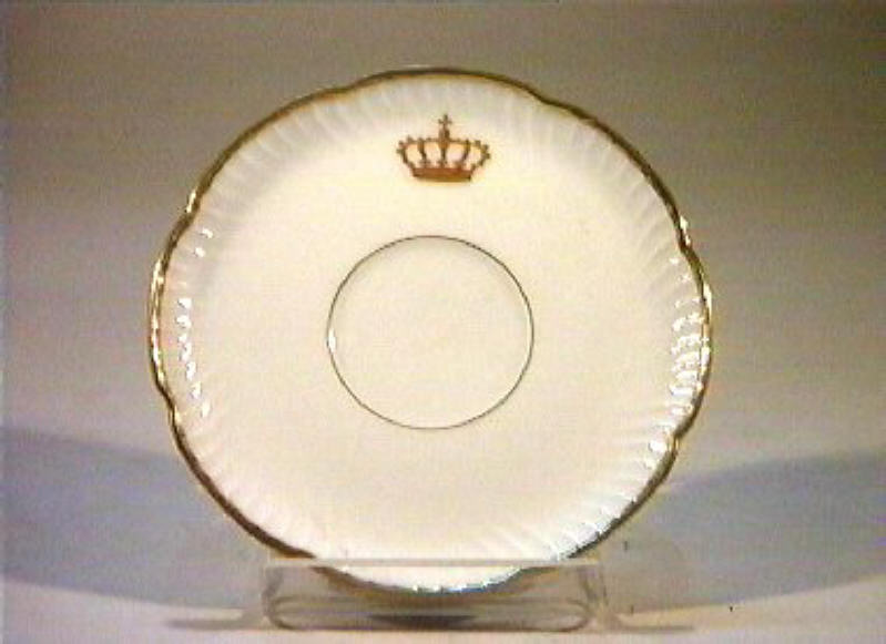 corona Savoia (piattino) - manifattura Richard-Ginori (sec. XIX)