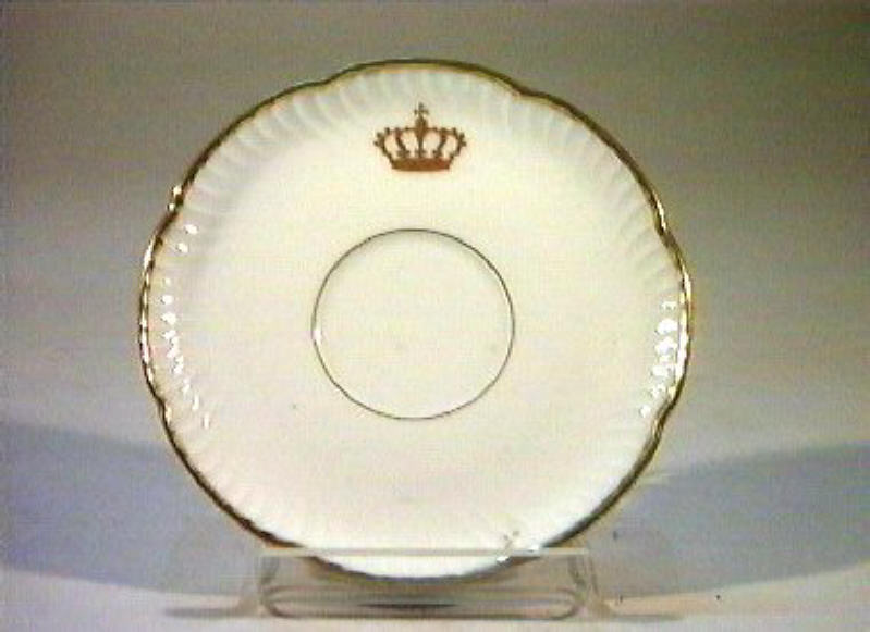 corona Savoia (piattino) - manifattura Richard-Ginori (sec. XIX)
