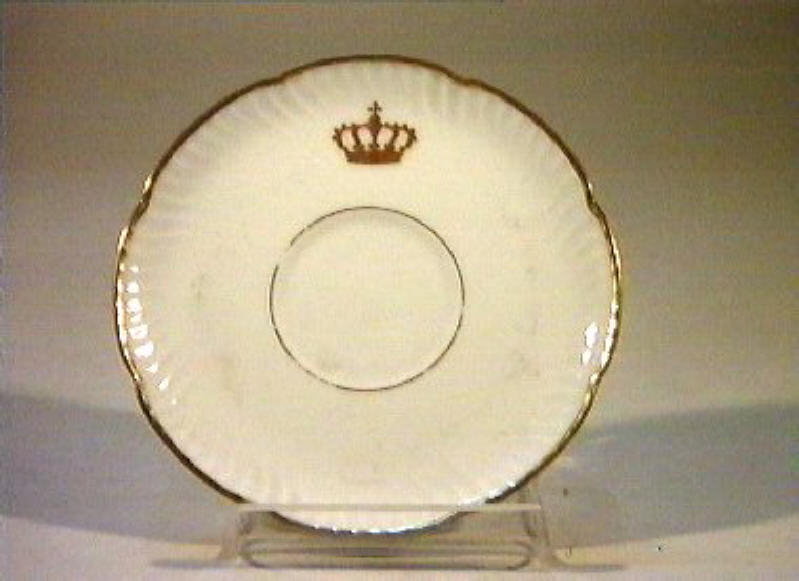 corona Savoia (piattino) - manifattura Richard-Ginori (sec. XIX)