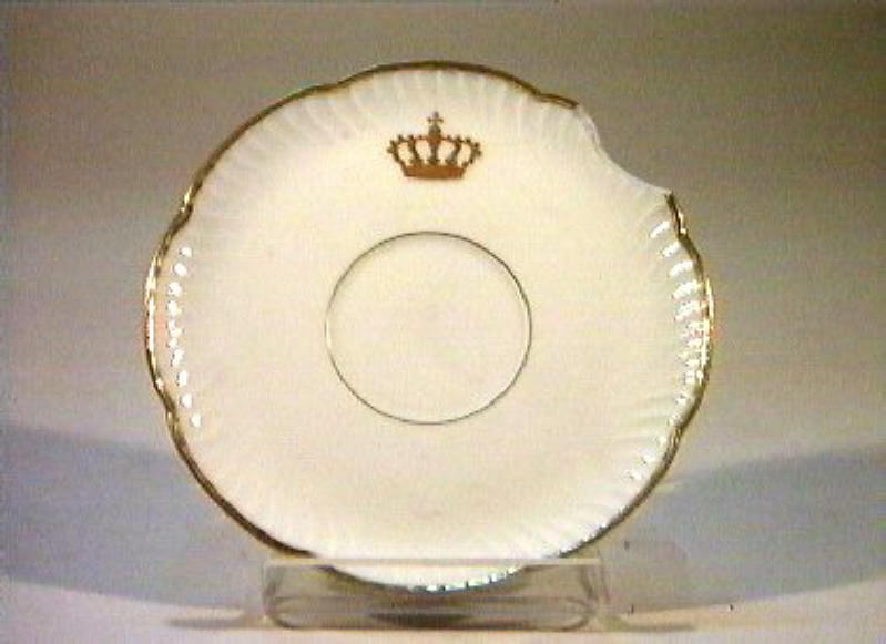 corona Savoia (piattino) - manifattura Richard-Ginori (sec. XIX)