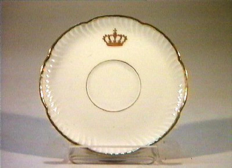 corona Savoia (piattino) - manifattura Richard-Ginori (sec. XIX)