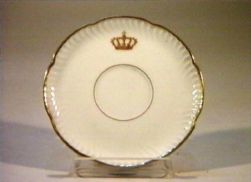 corona Savoia (piattino) - manifattura Richard-Ginori (sec. XIX)