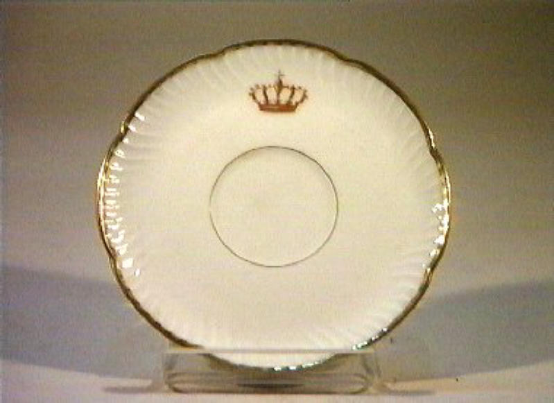 corona Savoia (piattino) - manifattura Richard-Ginori (sec. XIX)