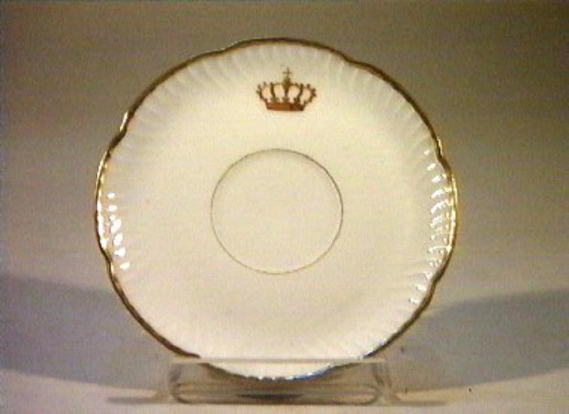 corona Savoia (piattino) - manifattura Richard-Ginori (sec. XIX)