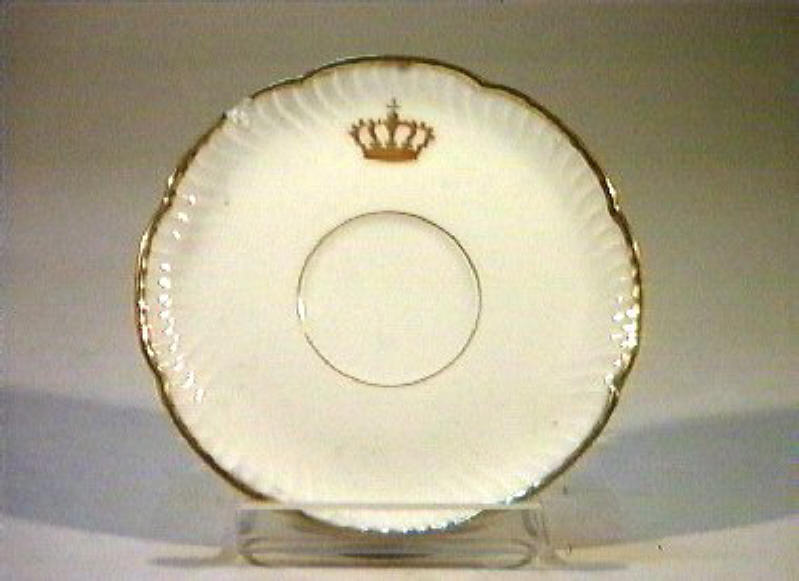 corona Savoia (piattino) - manifattura Richard-Ginori (sec. XIX)