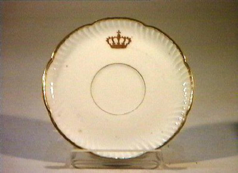 corona Savoia (piattino) - manifattura Richard-Ginori (sec. XIX)