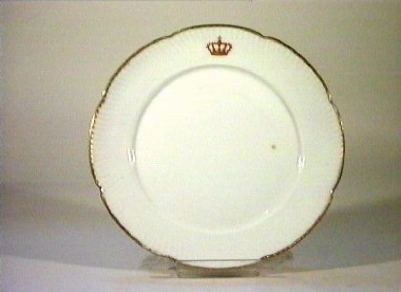 corona Savoia (piatto) - manifattura Richard-Ginori (sec. XIX)