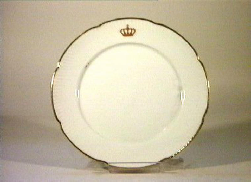corona Savoia (piatto) - manifattura Richard-Ginori (sec. XIX)