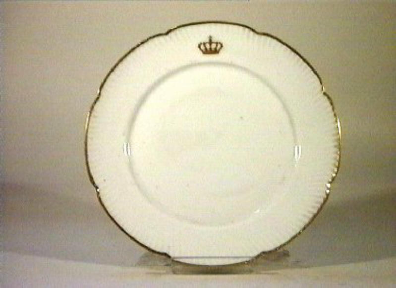 corona Savoia (piatto) - manifattura Richard-Ginori (sec. XIX)