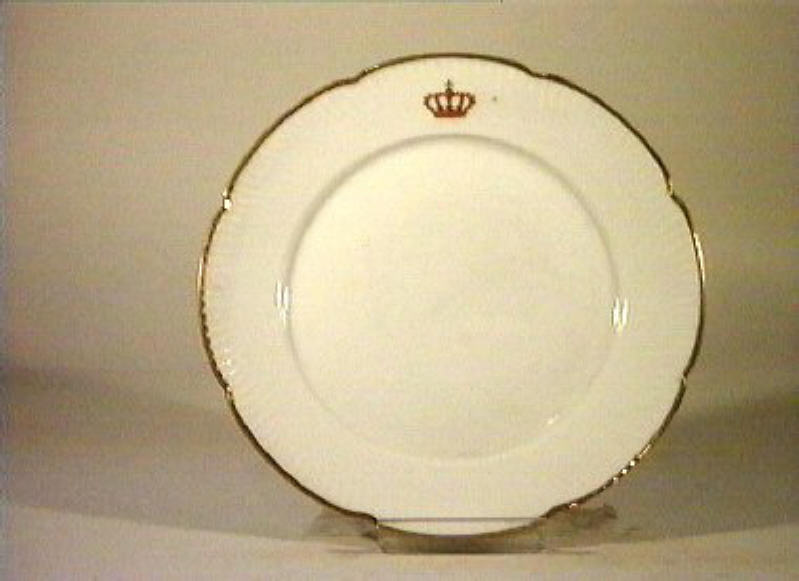 corona Savoia (piatto) - manifattura Richard-Ginori (sec. XIX)