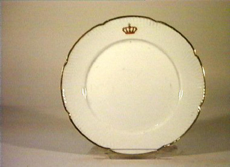 corona Savoia (piatto) - manifattura Richard-Ginori (sec. XIX)