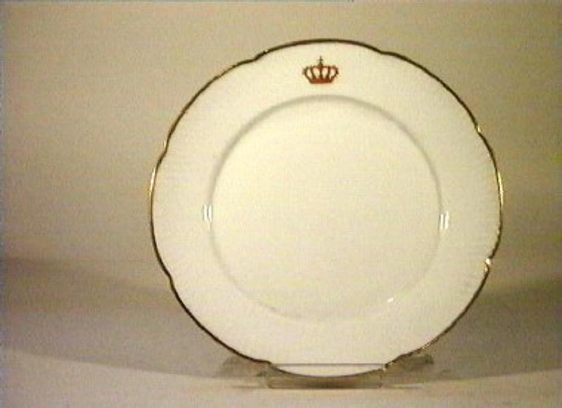 corona Savoia (piatto) - manifattura Richard-Ginori (sec. XIX)