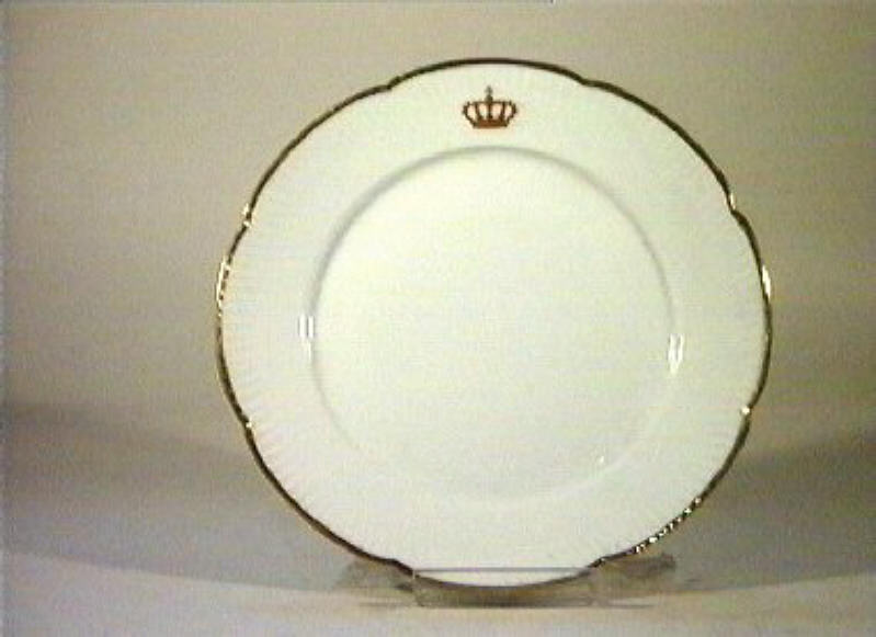 corona Savoia (piatto) - manifattura Richard-Ginori (sec. XIX)