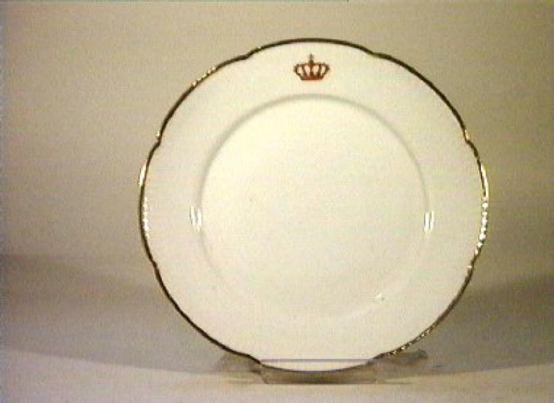 corona Savoia (piatto) - manifattura Richard-Ginori (sec. XIX)