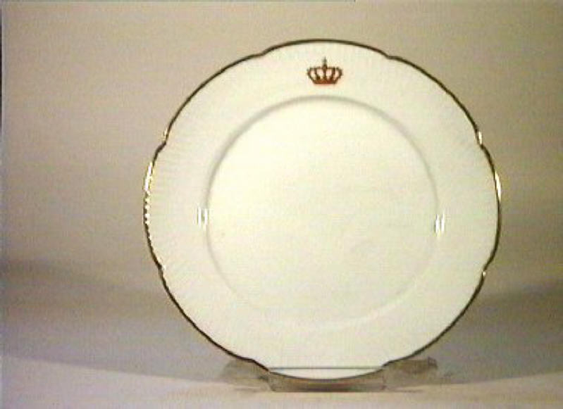 corona Savoia (piatto) - manifattura Richard-Ginori (sec. XIX)