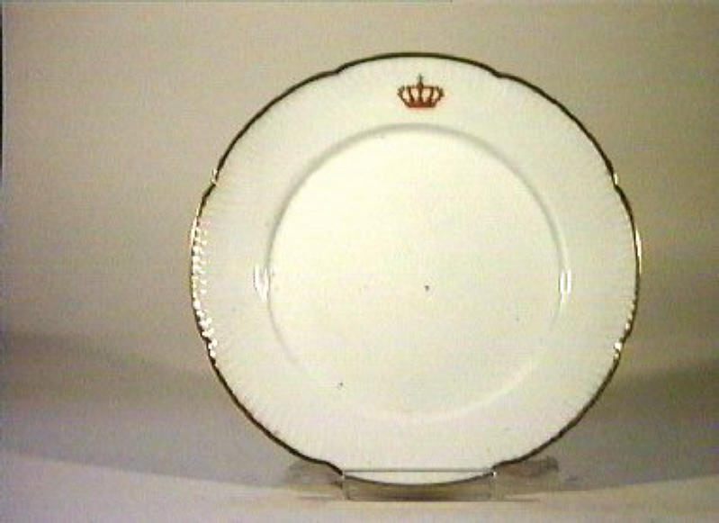 corona Savoia (piatto) - manifattura Richard-Ginori (sec. XIX)