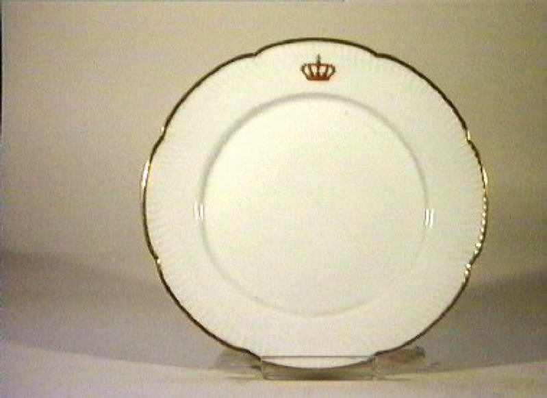 corona Savoia (piatto) - manifattura Richard-Ginori (sec. XIX)