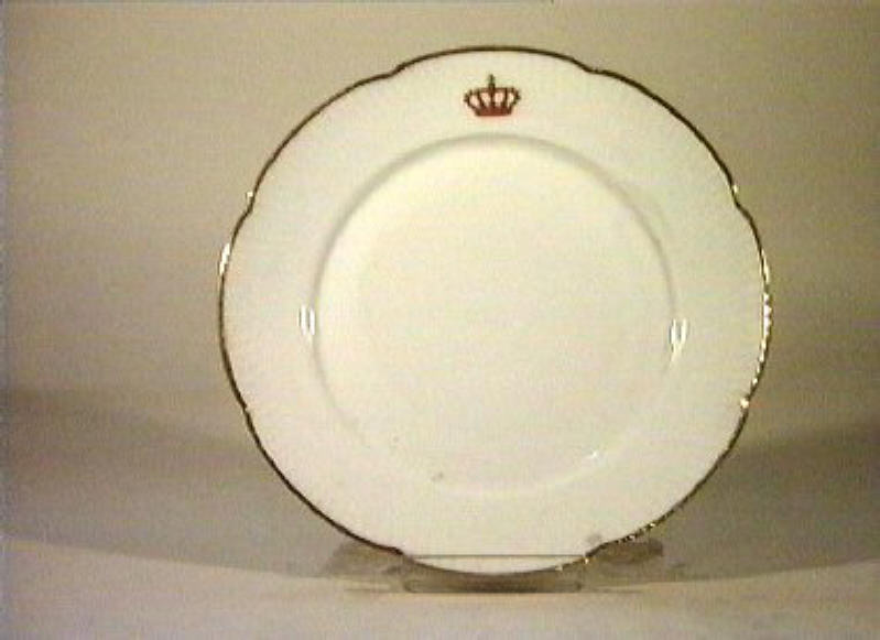 corona Savoia (piatto) - manifattura Richard-Ginori (sec. XIX)