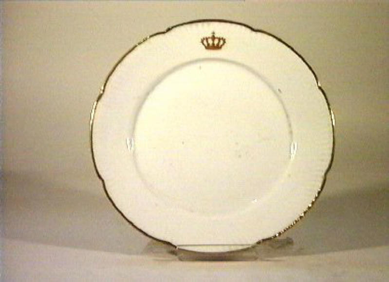 corona Savoia (piatto) - manifattura Richard-Ginori (sec. XIX)