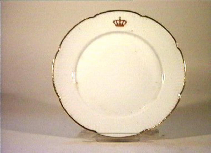 corona Savoia (piatto) - manifattura Richard-Ginori (sec. XIX)