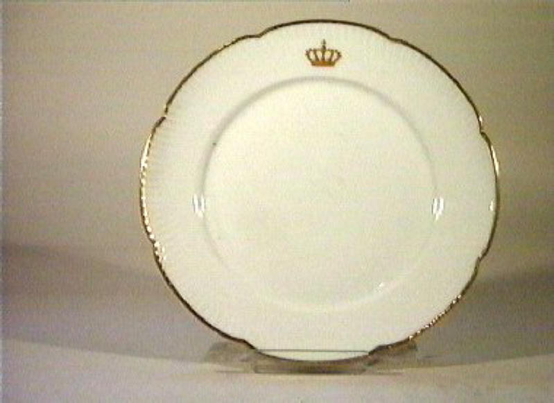 corona Savoia (piatto) - manifattura Richard-Ginori (sec. XIX)