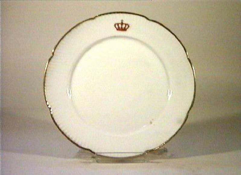 corona Savoia (piatto) - manifattura Richard-Ginori (sec. XIX)
