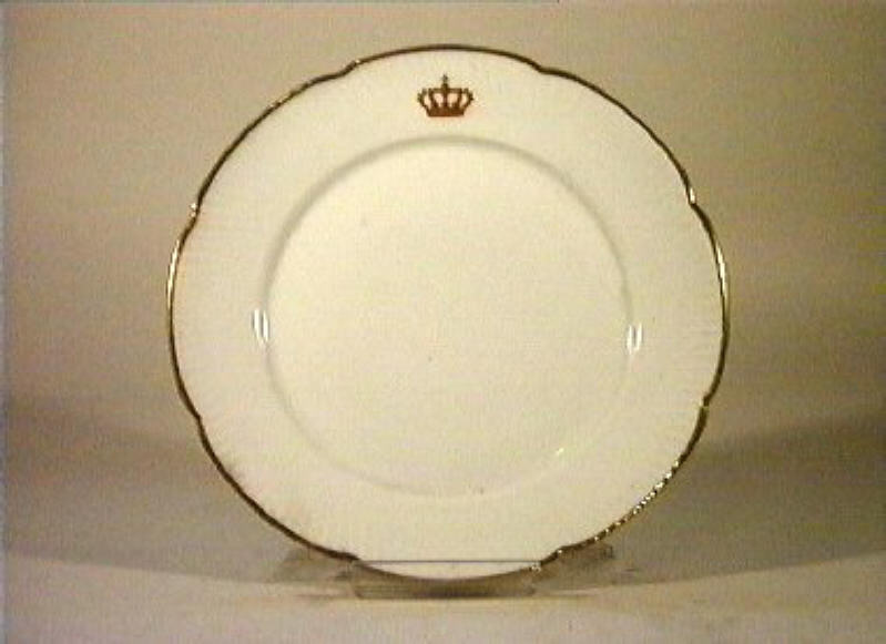 corona Savoia (piatto) - manifattura Richard-Ginori (sec. XIX)