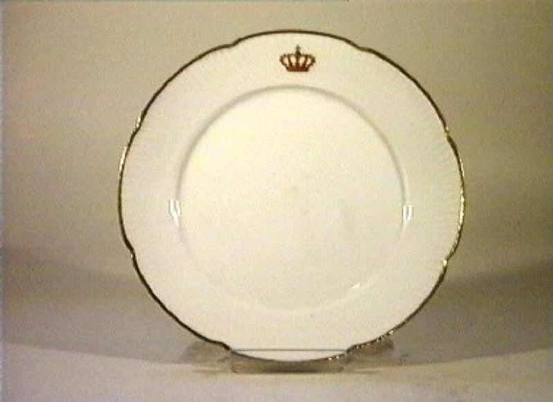 corona Savoia (piatto) - manifattura Richard-Ginori (sec. XIX)