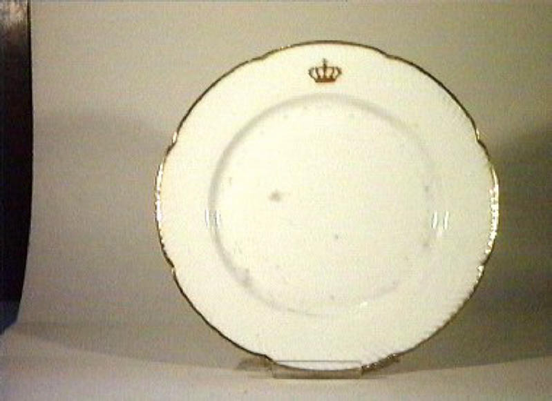 corona Savoia (piatto) - manifattura Richard-Ginori (sec. XIX)