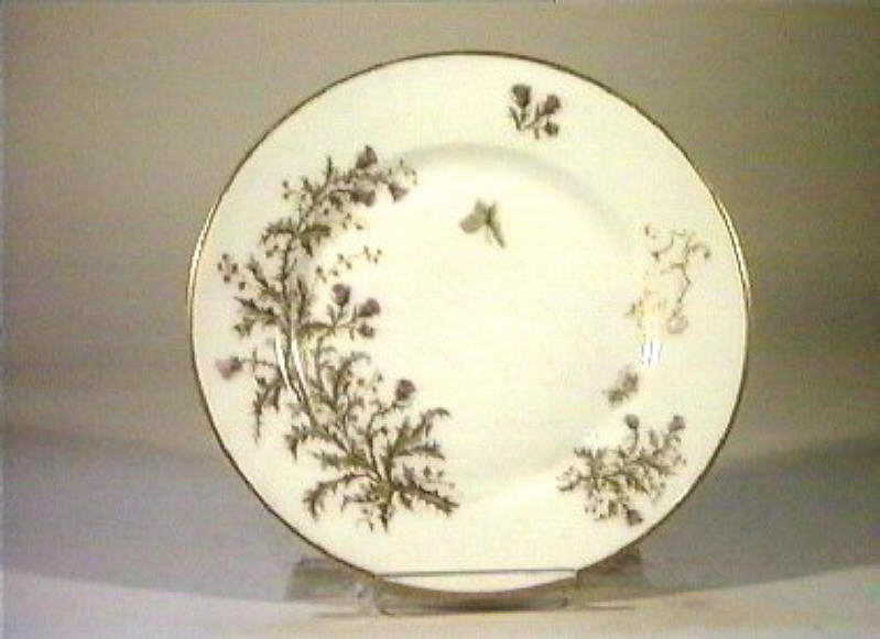 motivi decorativi vegetali e animali (piatto) - manifattura Ch. Pillivuyt (sec. XIX)