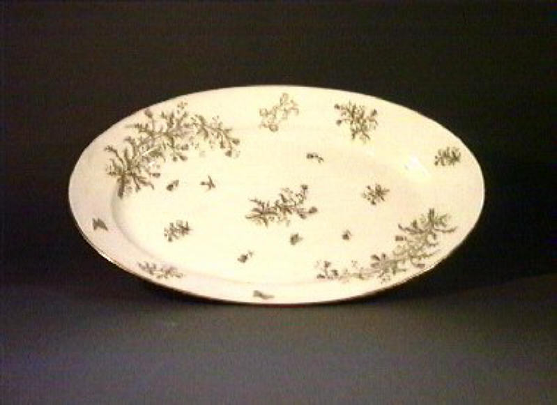 motivi decorativi vegetali e animali (piatto) - manifattura Ch. Pillivuyt (sec. XIX)