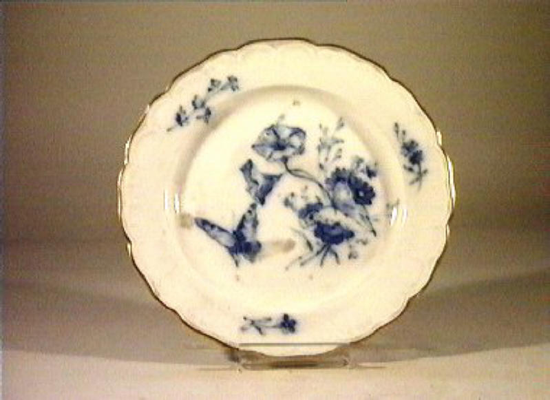 motivi decorativi vegetali e animali (piatto) - manifattura reale di Prussia (sec. XIX)