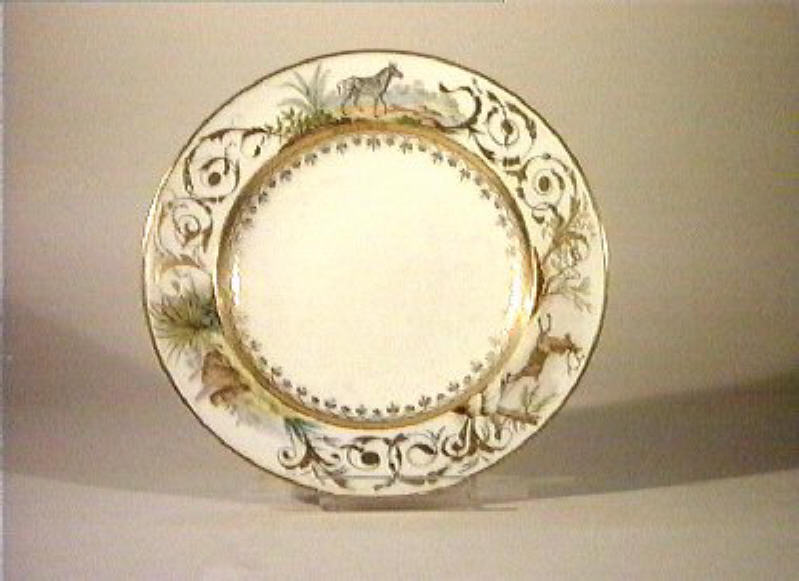 motivi decorativi vegetali (piatto) di Giovine Raffaele (sec. XIX)