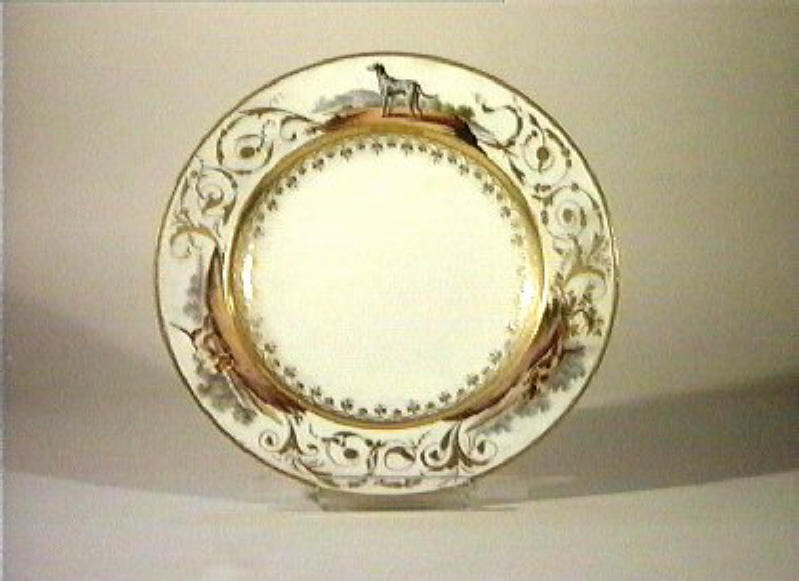 motivi decorativi vegetali (piatto) di Giovine Raffaele (sec. XIX)