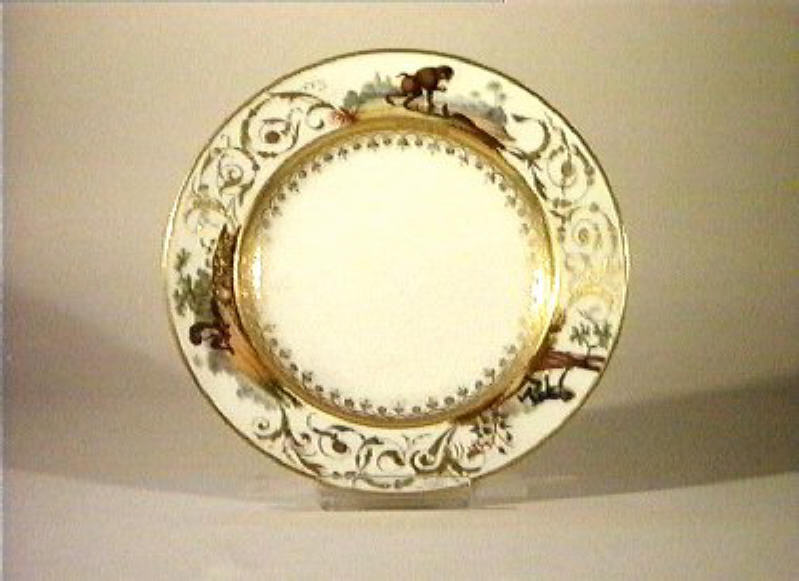 motivi decorativi vegetali (piatto) di Giovine Raffaele (sec. XIX)